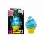 Antistresinis minkomas žaislas squishy - Ledų ragelis / Ledai - mėlyna