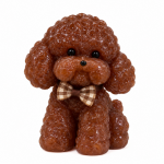 Tamsiai rudas antistresinis spaudomas &scaron;uniukas mink&scaron;tas - Toy Poodle