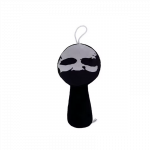 Populiaraus muzikinio žaidimo Sprunki pliu&scaron;inis žaislas, juodas