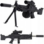 Airsoft spyruoklinis automatas Amerikieti&scaron;kas MKA 6mm BB