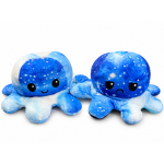 Pliu&scaron;inis dvipusis a&scaron;tuonkojis Tik Tok Octopus - galaxy / mėlynas