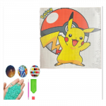 Deimantinės mozaikos / paveikslo rinkinys 30x30cm - Pikachu
