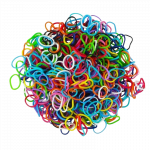 Loom bands gumyčių rinkinys apyrankėms kurti 250 vnt., įvairių spalvų