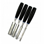 Kaltų rinkinys medienai 6-13-19-25mm CrV, 4vnt.