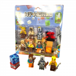 LEGO Minecraft žmogeliukų rinkinys - 6 vnt. + du magnetiniai blokeliai