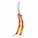 Treniruočių peilis Butterfly be a&scaron;menų 22cm - golden dragon