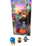 LEGO Minecraft žmogeliukų rinkinys - 4 vnt. + du magnetiniai blokeliai