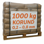 1000kg Smėlis smėliapūtei - smėliavimui Rudas korundas 0.2 - 0.8 mm