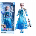 Judanti ir dainuojanti lėlė Elza ir Olafas i&scaron; Frozen / Ledo &scaron;alis