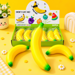 Mink&scaron;tas bananas &bdquo;Fruit Squishy&ldquo; &ndash; smagus antistresinis žaislas