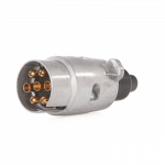 7 PIN / kontaktų 12V priekabos jungtis - ki&scaron;tukas - lizdas, aliuminis