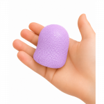Antistresinis squishy kubas, mink&scaron;tas sensorinis žaislas kamuolis- violetinis