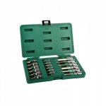 1/ 4" + 1/ 2" Galvučių su antgaliais rinkinys (TORX) 18vnt.