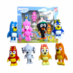 Animacinio filmuko Bluey / Bluji figurėlių rinkinys 8 vnt.