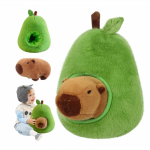 NAUJIENA! Itin &scaron;velnus pliu&scaron;inis žaislas - kapibara avokade, 30cm