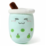 Mielas pliu&scaron;inis žaislas / pagalvė Boba Bubble Tea, obuolinė