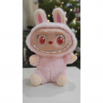 Didelis, labai mielas pliu&scaron;inis Labubu monsters žaislas - rožinis 32 cm