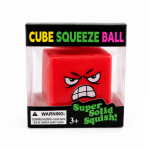 Antistresinis squishy kubas, mink&scaron;tas sensorinis žaislas - Raudonas