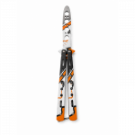Treniruočių peilis Butterfly be a&scaron;menų 22cm - black/orange