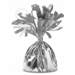 Kūgio formos svarelis balionams, sidabrinis, 12cm, 140g