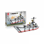LEGO stiliaus konstruktorius - karinis laivas, 399 detalės