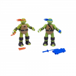 Vežliukai Nindzės - Leonardo ir Michaelangelo su projektoriumi ir priedais