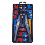 Replės laidų užspaudimui ir nuvalymui su laidų antgalių rinkiniu 260vnt.