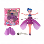 Magi&scaron;ka skraidanti ir &scaron;viečianti lėlė, valdoma ranka - Fėja, violetinė