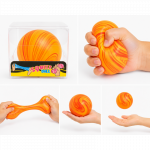 Antistresinis squishy rutulys, mink&scaron;tas sensorinis žaislas nerimui nuraminti - orandžinis