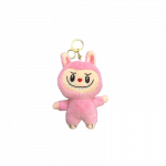 NAUJIENA! Pliu&scaron;inis Labubu monsters pakabukas - rožinis