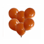 Lateksinis balionas su heliu, rudas - 30cm, 1vnt.