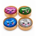 Didelis koldūnas skvi&scaron;as / Kawaii squishy dumpling dėžutėje - blizgus