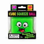 Antistresinis squishy kubas, mink&scaron;tas sensorinis žaislas - žalias