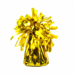 Kūgio formos svarelis balionams, auksinis, 12cm, 140g