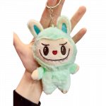 NAUJIENA! Pliu&scaron;inis Labubu monsters pakabukas - mėtinis