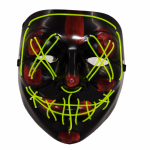 &Scaron;viečianti LED helloween kaukė, žalia