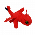 Dragons pliu&scaron;inis žaislas / Drakonas Bedantis - raudonas