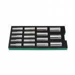 Padėklas. Prailgintų galvučių rinkinys 1/ 2'' 17vnt.