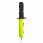 Medinis CS:GO medžioklinis peilis Lemon lime ~ 30cm