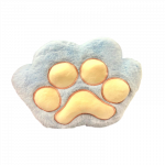 Mink&scaron;ta pliu&scaron;inė katės letenėlė, pagalvėlė - Cat's paw, mėlyna, 25cm