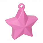 Svarelis balionams - rožinė žvaigždė 10 x 9 cm