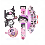 Sanrio Kuromi vaiki&scaron;kas laikrodis su projekcija