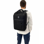 I&scaron;manioji kuprinė su USB jungtimi Mahel - juoda