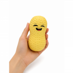Squishy linksmas žemės rie&scaron;utas &ndash; mink&scaron;tas antistresinis žaislas