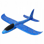 Putplasčio aerodinaminis lėktuvas 48 cm - mėlynas
