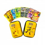 Pokemon kortų penalas / dėklas talpinantis iki 100 kortų + 40 kortų
