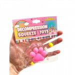 Antistresinis žaislas skvi&scaron;as / squishy su blizgučiais - letenėlė, rožinė