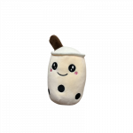 Mielas pliu&scaron;inis žaislas / pagalvė Boba Bubble Tea, kreminė