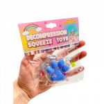 Antistresinis žaislas skvi&scaron;as / squishy su blizgučiais - letenėlė, mėlyna