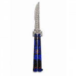 Treniruočių peilis Butterfly be a&scaron;menų 22cm - shadow dragon blue